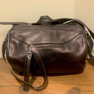 Christopher Kon Black Leather Crossbody Bag
14" (L) x 10" (H) x 6" (W)